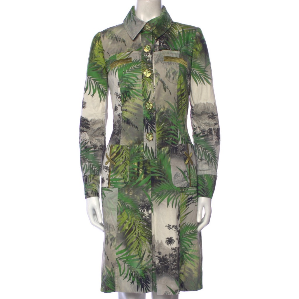 Fatto A Mano Silk Shirt Dress